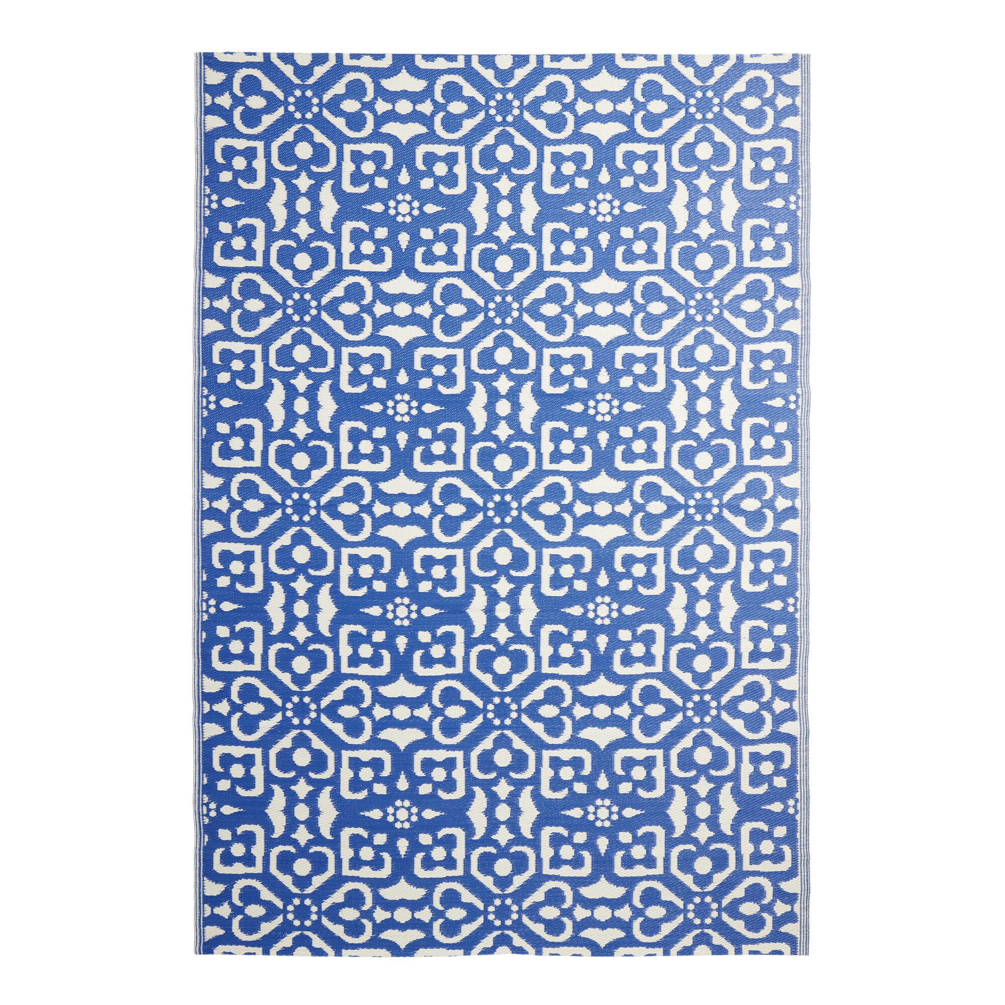 World Market Rio Blue Sorrento Reversible 6' x 9' Floor Mat, photo 6