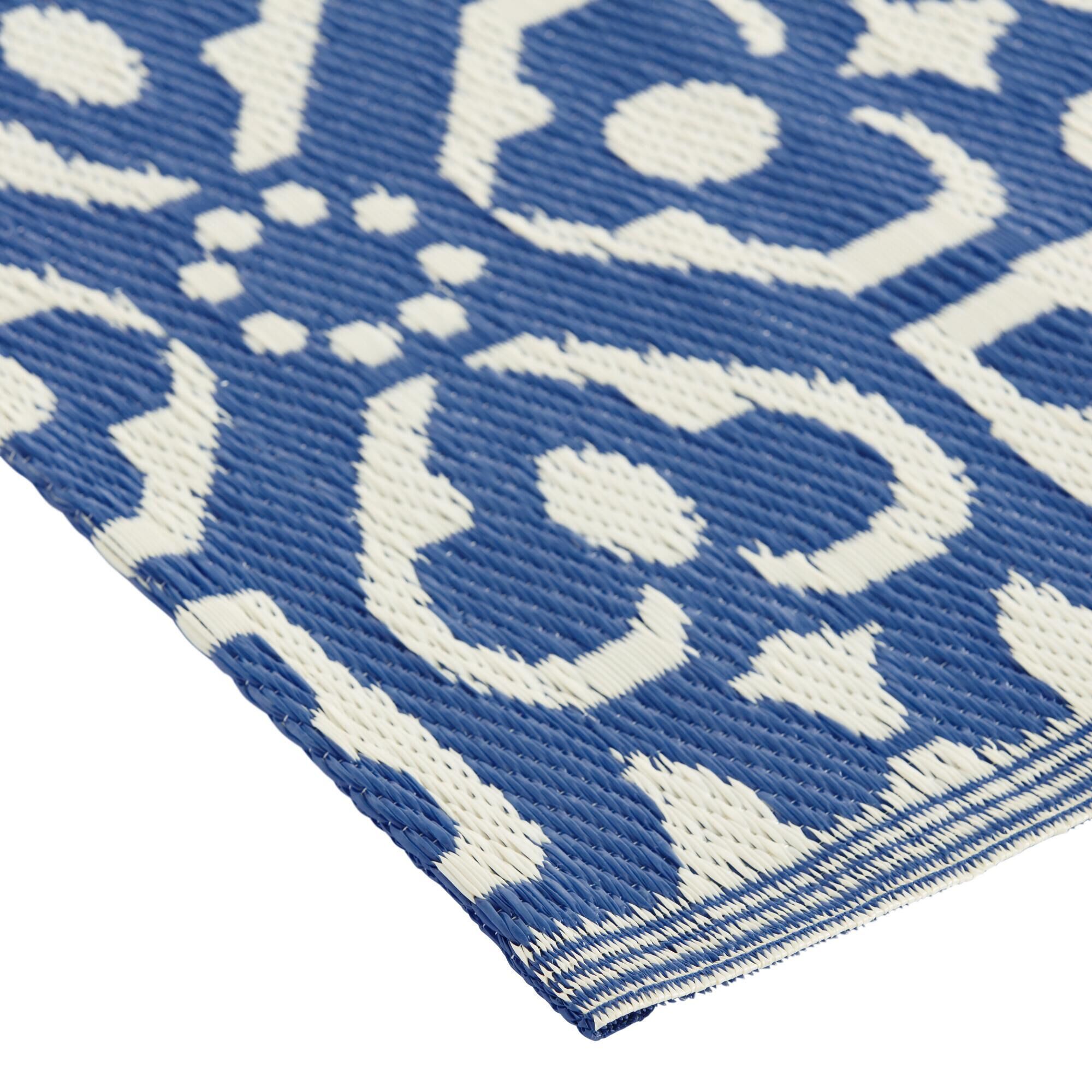 World Market Rio Blue Sorrento Reversible 6' x 9' Floor Mat, photo 3